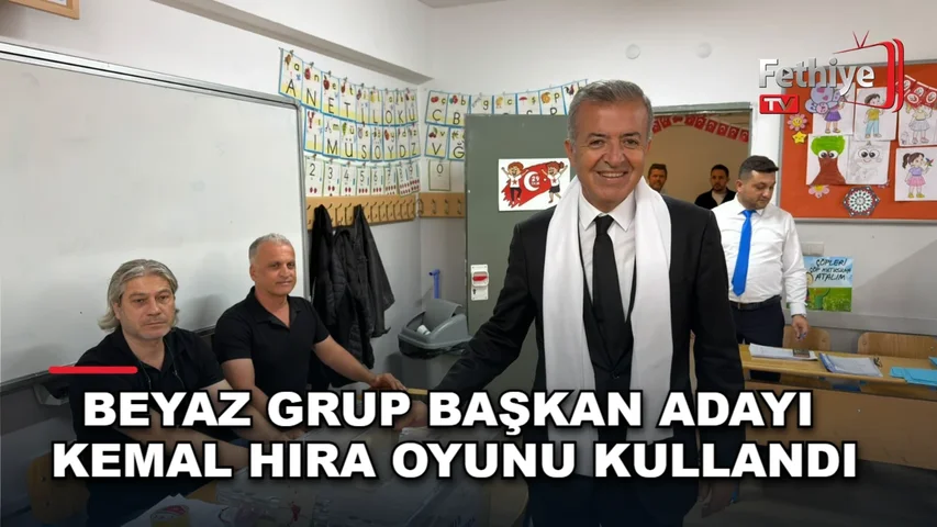 FTSO seçimlerinde Beyaz Grup Başkan Adayı Kemal Hıra oy kullanırken görüntülendi
