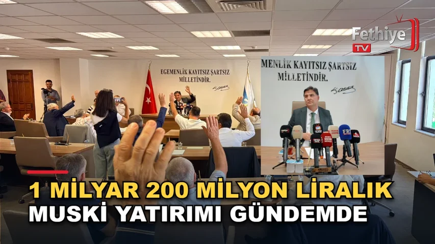 Fethiye Belediye Başkanı Alim Karaca'nın meclis toplantısında kent yatırımlarını anlattığı konuşma