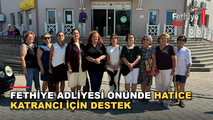 Fethiye Adliyesi önünde kadına yönelik şiddete karşı destek açıklaması yapıldı