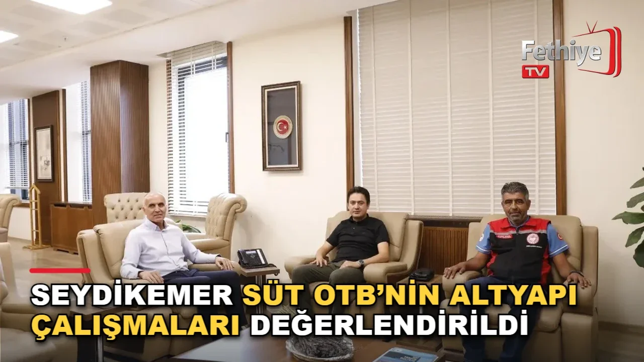 Seydikemer Kaymakamı Mustafa Dilekli ve İlçe Tarım Müdürü Deniz Aydın'ın DSİ ziyareti