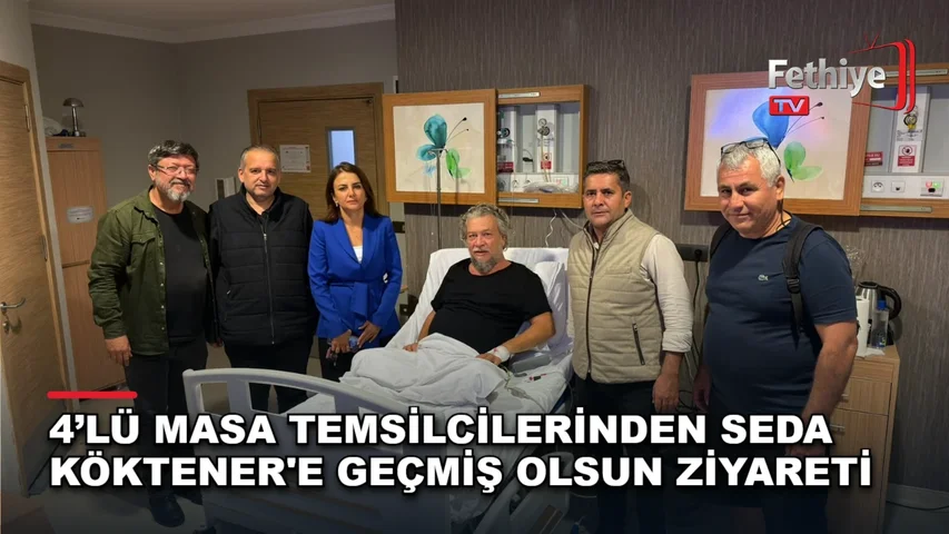 Fethiye'de basın temsilcileri, tedavisi süren Seda Köktener'e geçmiş olsun ziyaretinde bulundu
