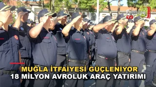 Muğla Büyükşehir Belediyesi İtfaiye Haftası töreninde çelenk sunumu ve yetkililerin konuşmaları