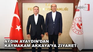 Aydın Ayaydın’dan Kaymakam Akkaya’ya Ziyaret