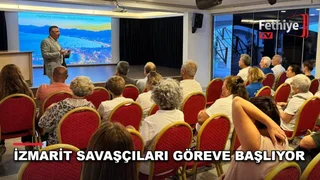 Marmaris Belediyesi İzmarit Savaşçıları projesi ilk gönüllü toplantısında katılımcılar bir araya geldi