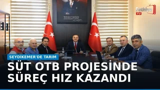 Muğla Valisi İdris Akbıyık başkanlığında Seydikemer süt organize tarım bölgesi toplantısı