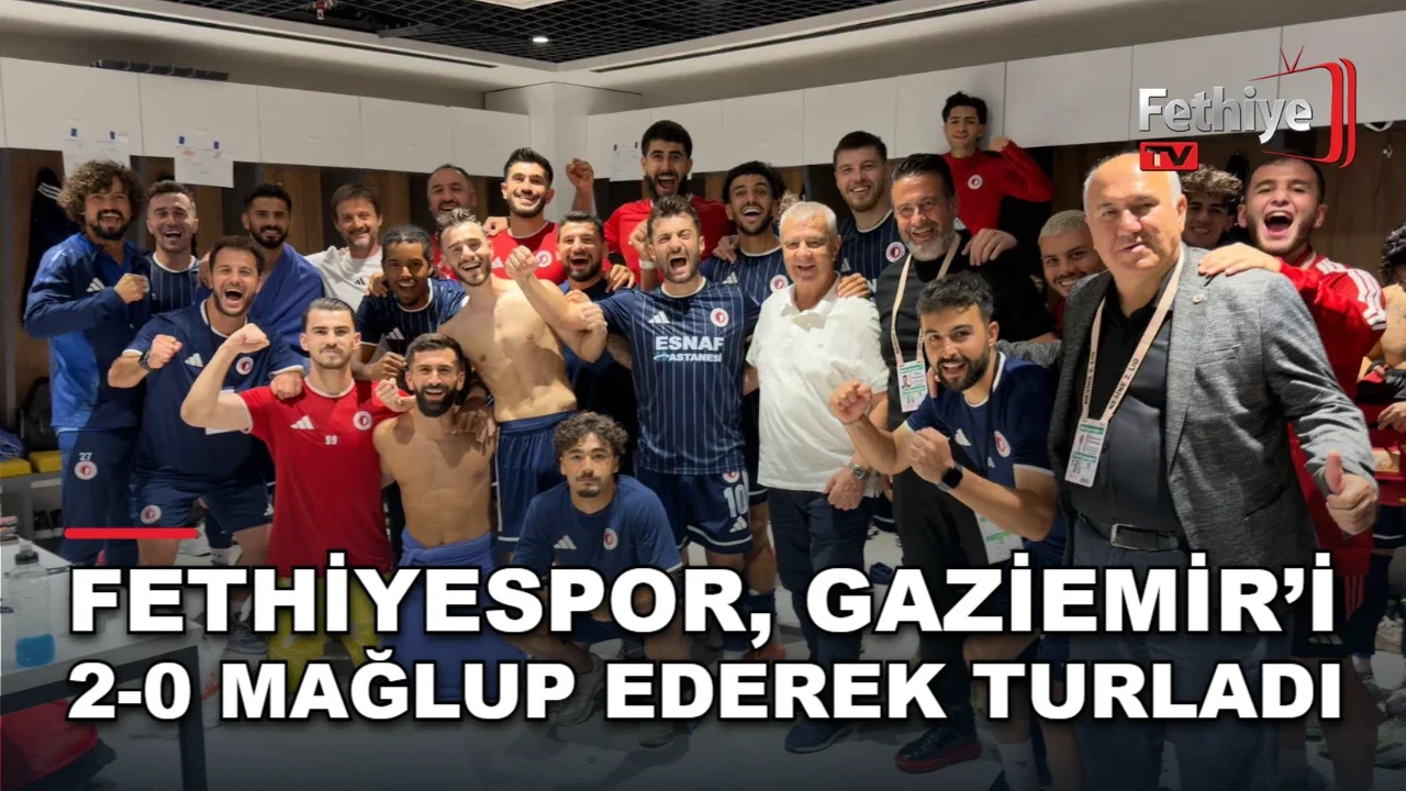 Fethiyespor'un Gaziemir'i 2-0 yendiği Ziraat Türkiye Kupası karşılaşması