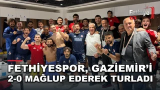 Fethiyespor'un Gaziemir'i 2-0 yendiği Ziraat Türkiye Kupası karşılaşması