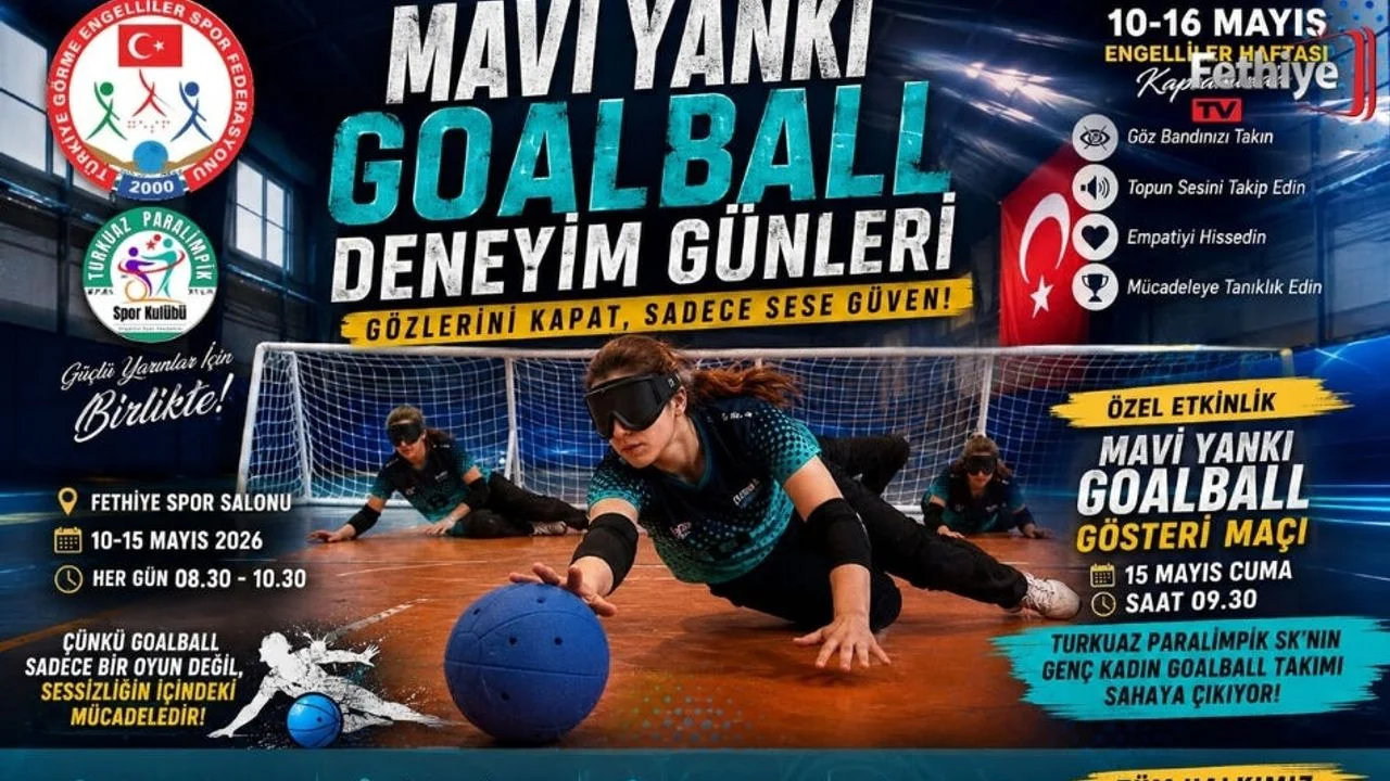 Mavi Yankı Goalball Günleri, Fethiye’de Başladı