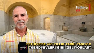 Fethiye Paspatur Çarşısı'ndaki 440 yıllık tarihi çifte hamamın işletmecisi Turan Eryüzlü