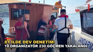 İçişleri Bakanlığı koordinasyonunda 81 ilde düzensiz göç denetimleri gerçekleştirildi