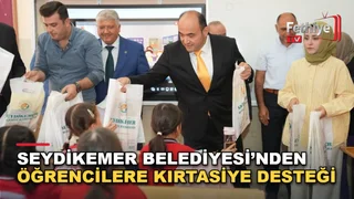 Seydikemer Belediyesi öğrencilere kırtasiye desteği ulaştırdı