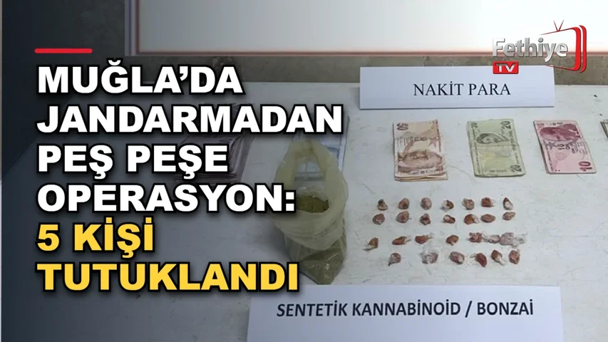 Muğla’da Jandarmadan Peş Peşe Operasyonlar: 5 Kişi Tutuklandı