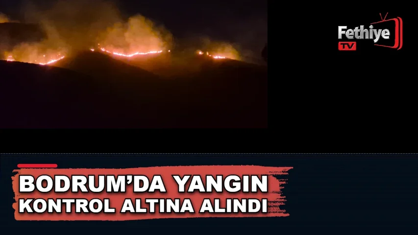 Bodrum İslamhaneleri ve Akyarlar arasındaki Mandıra mevkisinde çıkan yangına ekiplerin müdahalesi