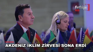 Muğla Büyükşehir Belediyesi ev sahipliğinde düzenlenen Akdeniz İklim Zirvesi'nde yerel yönetim temsilcileri bir araya geldi