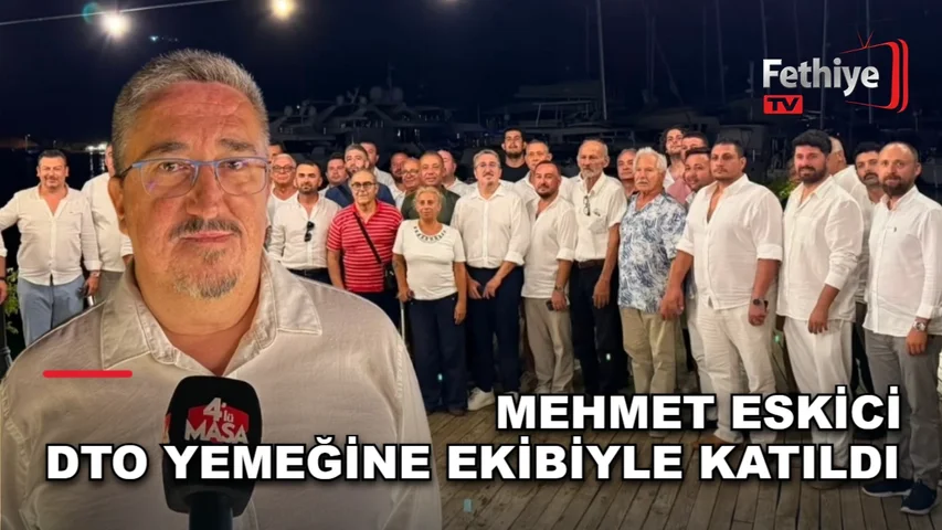 Fethiye'de denizcilik sektörü temsilcilerinin katıldığı yemek programından görüntü