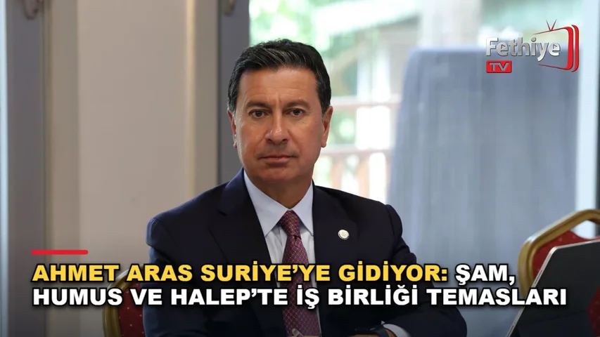 Muğla Büyükşehir Belediye Başkanı Ahmet Aras'ın Suriye ziyareti kapsamında kültür, turizm, tarım ve ticaret görüşmeleri.