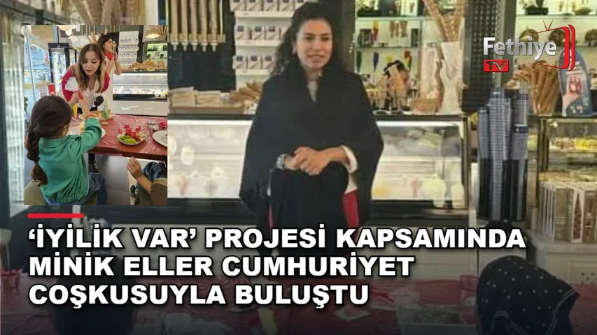 Fethiye Sosyal Hizmet Merkezi'ndeki çocukların 29 Ekim etkinliği