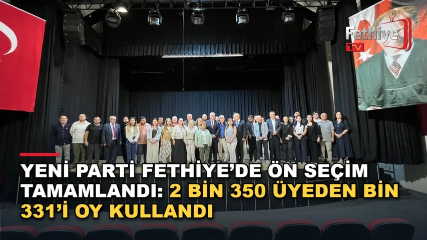 Yeni Parti Fethiye üyeleri Özer Olgun Kültür Merkezi'nde oy kullanarak ön seçimi tamamladı