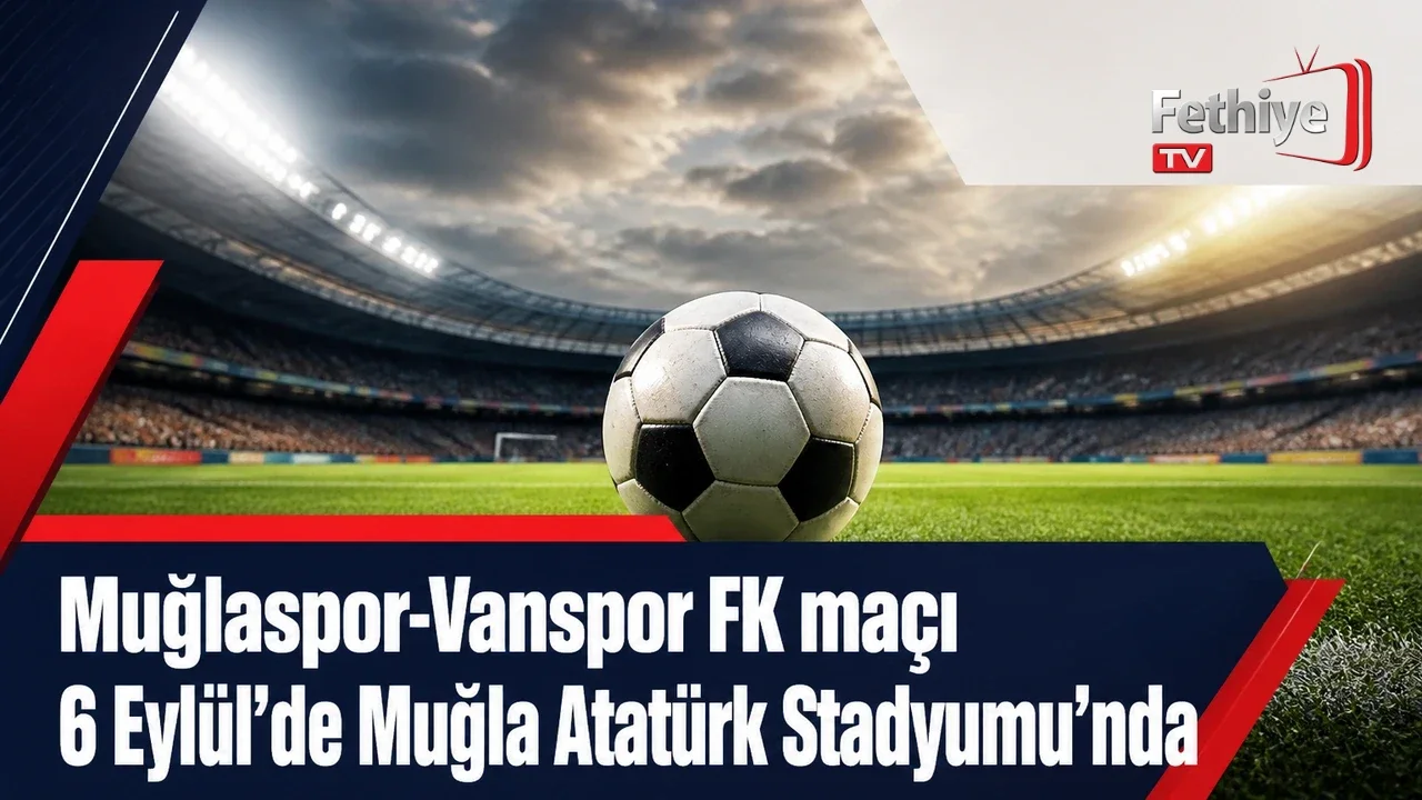 Muğla Atatırk Stadyumu'nda tribünde oturan Muğlaspor taraftarları takımlarını destekliyor.