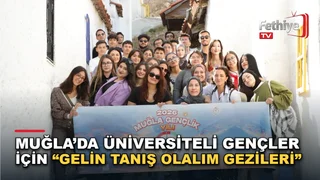 Muğla'da GSB yurtlarında kalan üniversite öğrencilerinin katıldığı kültür gezisi