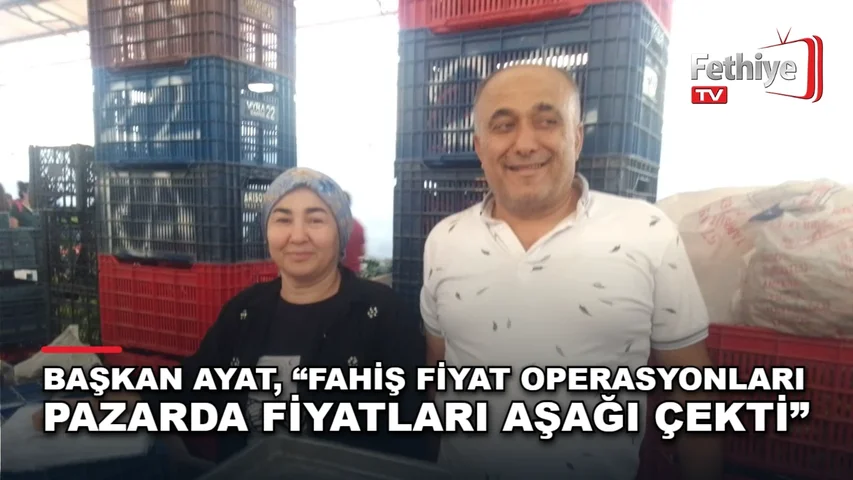 Fethiye semt pazarında sebze ve meyve fiyatlarının normale dönmesi