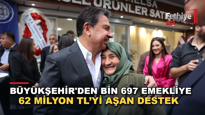 Muğla Büyükşehir Belediyesi emeklilere yönelik pazar, ekmek, su ve et desteği sağlıyor