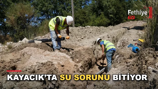 Kayacık Mahallesi'nde eski içme suyu hattı yenileme çalışmaları sürüyor