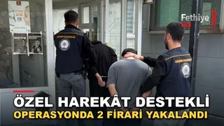 Datça'da kesinleşmiş hapis cezası bulunan iki firari, prefabrik eve düzenlenen operasyonla yakalandı.