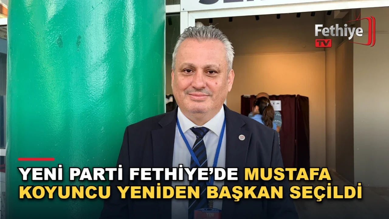 Yeni Parti Fethiye İlçe Başkanlığı kongresinde delegeler ve partililer oy kullanıyor