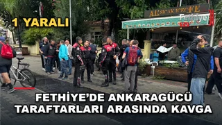 Fethiyespor-Ankaragücü maçı öncesi Fethiye Dispanser Caddesi'nde çıkan kavgada bir kişi yaralandı