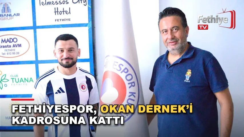 Fethiyespor Futbol Şube Sorumlusu Uğur Keskin, imza töreninde futbolcu Okan Dernek ile resmi sözleşme imzaladı.