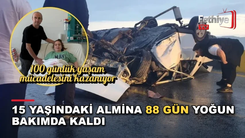 Muğla Eğitim ve Araştırma Hastanesi'nde tedavi gören genç kız Almina Çakmak'ın sağlık durumu hakkında açıklama yapan babası Celal Çakmak.