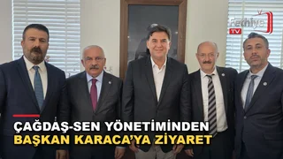 Fethiye Belediye Başkanı Alim Karaca'ya ziyaret ve plaket takdimi