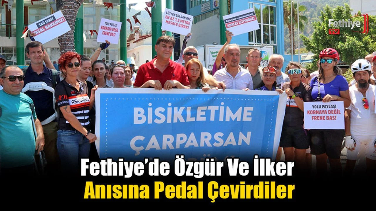 Fethiye’de Özgür Ve İlker İçin Pedal Çevirdiler