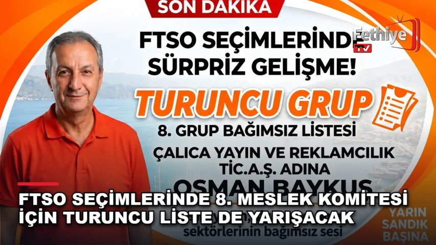 FTSO 8. Meslek Komitesi seçimleri öncesinde Osman Baykuş'un Turuncu Liste bağımsız adaylık açıklaması