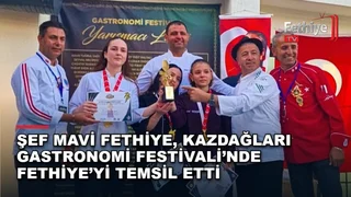Şef Mavi Fethiye Profesyonel Aşçılar Derneği üyeleri gastronomi festivalinde yöresel lezzetleri temsil etti