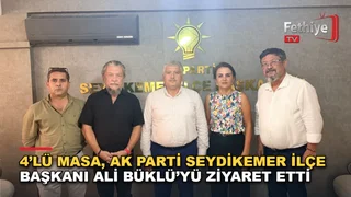 AK Parti Seydikemer İlçe Başkanı Ali Büklü, yerel basın temsilcilerini ağırladı