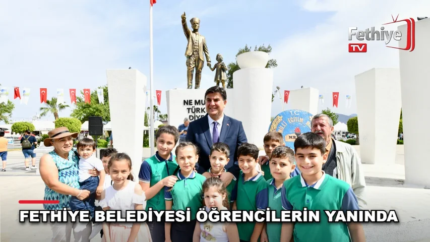 Fethiye Belediyesi'nin ihtiyaç sahibi öğrencilere sağladığı eğitim desteği
