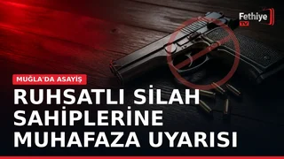 Muğla'da ruhsatlı silah sahiplerine okul güvenliği için SMS bilgilendirmesi yapıldı