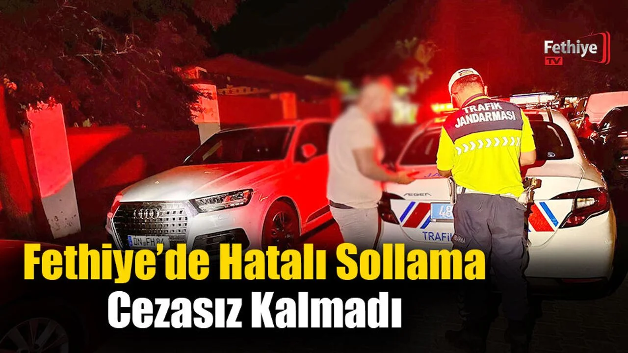 Fethiye’de Hatalı Sollama Cezasız Kalmadı