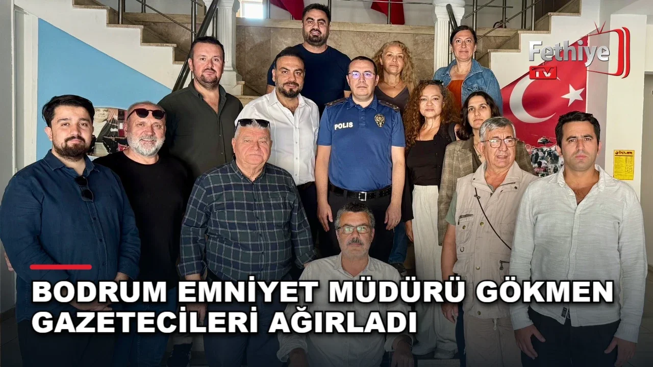 Bodrum Gazeteciler Cemiyeti, İlçe Emniyet Müdürü Mahir Gökmen'e hayırlı olsun ziyaretinde bulundu