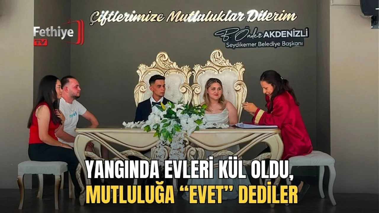 Yangında Evleri Kül Oldu, Mutluluğa “Evet” Dediler
