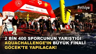 Marmaris'te başlayan Arena AquaChallenge yüzme şampiyonası Göcek'teki açık su yarışıyla sona eriyor