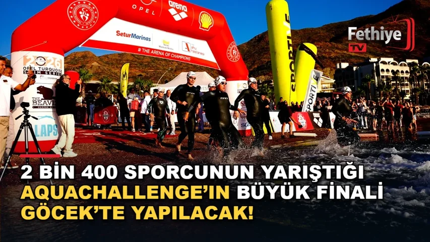 Marmaris'te başlayan Arena AquaChallenge yüzme şampiyonası Göcek'teki açık su yarışıyla sona eriyor