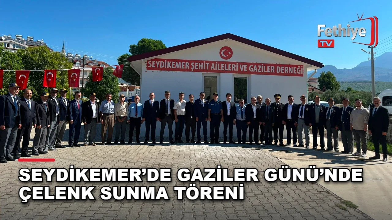 Seydikemer’de Gaziler Günü’nde Çelenk Sunma Töreni