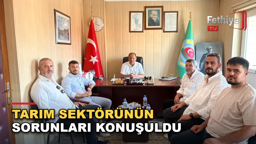 MHP Fethiye İlçe Başkanı, Fethiye Ziraat Odası Başkanı'nı ziyaret etti