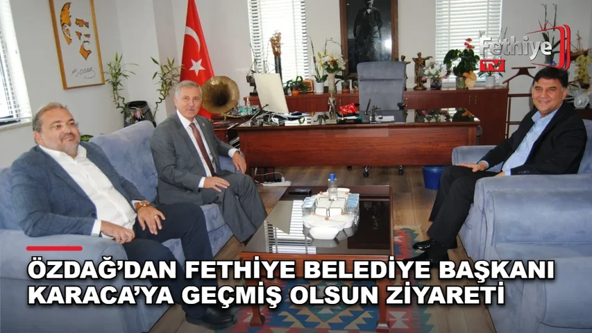 Fethiye Belediye Başkanı Alim Karaca, Muğla Milletvekili Selçuk Özdağ ile makamında görüştü
