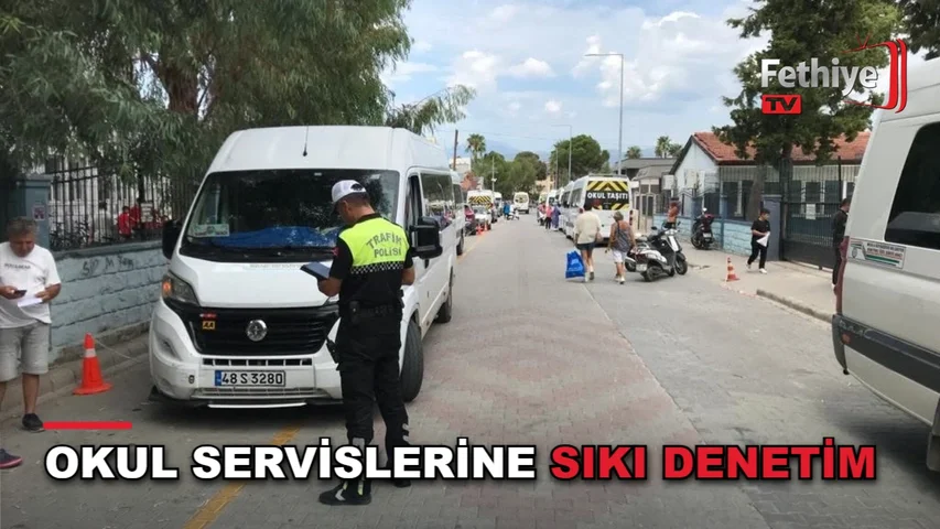Muğla Valiliği koordinesinde okul servis araçlarına yönelik trafik denetimleri sürüyor
