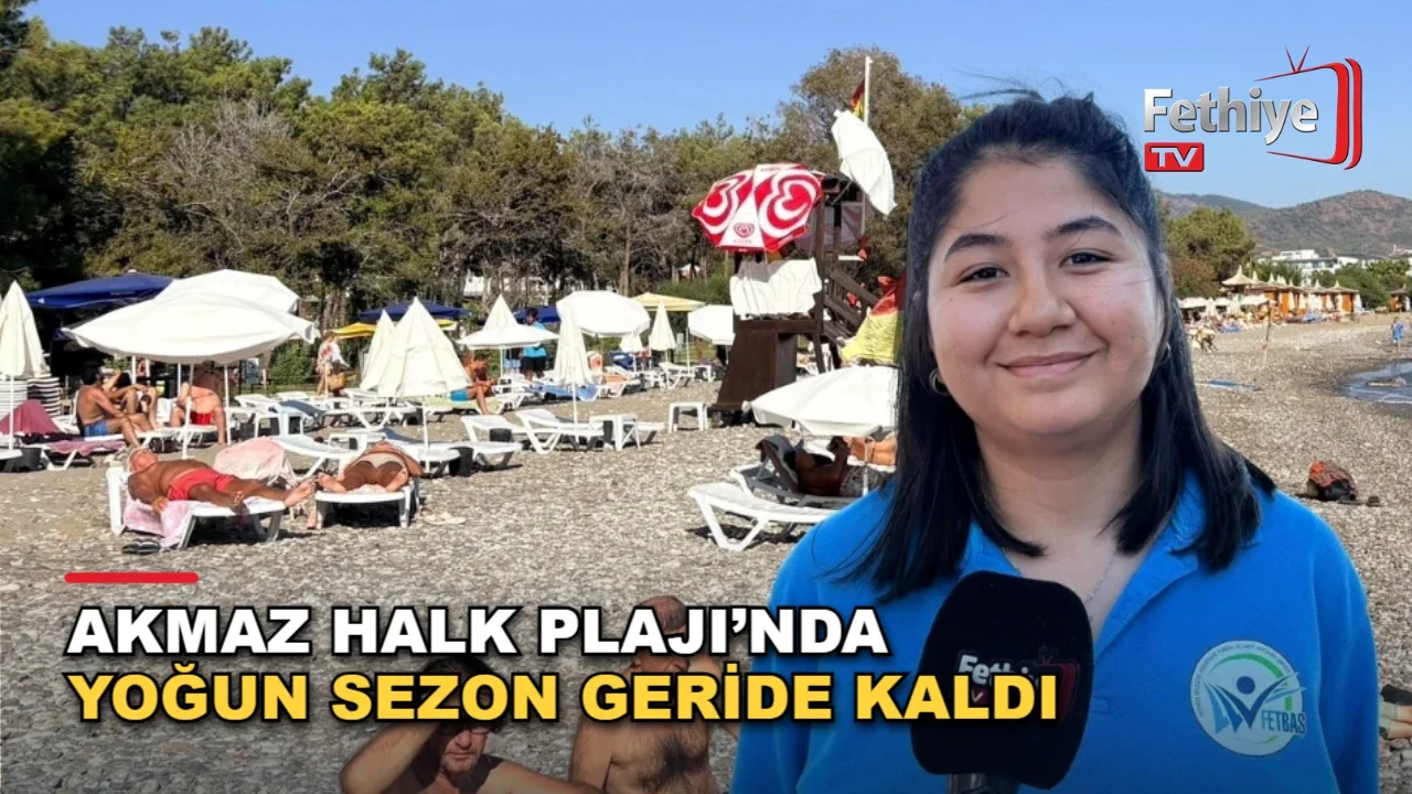 Akmaz Halk Plajı’nda Yoğun Sezon Geride Kaldı