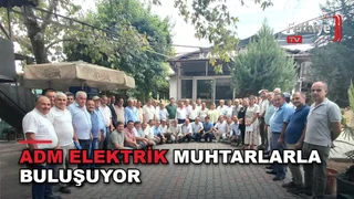 ADM Elektrik yetkilileri Seydikemer'deki muhtarlarla bir araya geldi